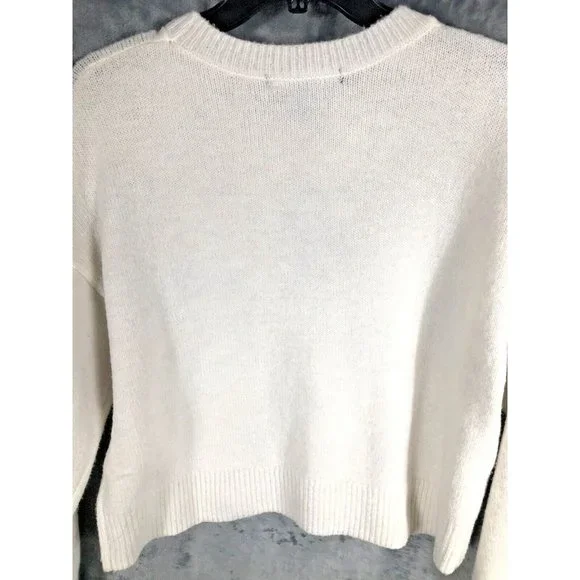 Forever 21 Sweater Women’s Ivory Top Adult Size Medium - Picture 9 of 9